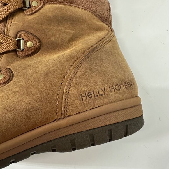 Helly Hansen Brown Leather Insulated Winter Boots Womens EU 38 US 7 Faux Fur Lin - Picture 9 of 16